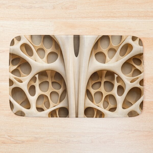 Item preview, Ivory Biomorph Lattice designed and sold by Kaleidoscope Print.