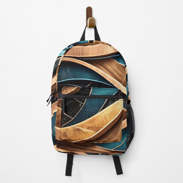Item preview, Teal Copper Wave Layers designed and sold by Kaleidoscope Print.