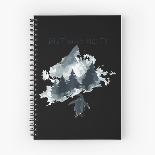 Item preview, But Why Not Nihilist Penguin Mountains Trendy Meme designed and sold by redderkunziee.