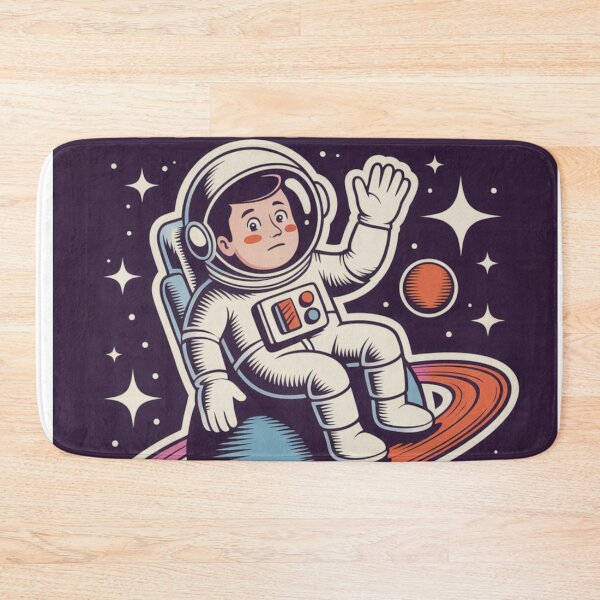 Item preview, Mentally in Space – Funny Retro Astronaut Sticker & Poster designed and sold by AtlasMuseStudio.