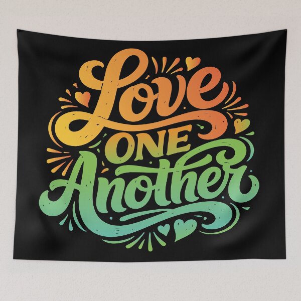 Item preview, Love One Another – Minimalist Christian Typography designed and sold by Verse & Vibes.