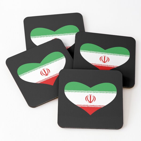 Item preview, Iranian Flag Heart designed and sold by wickedcartoons.