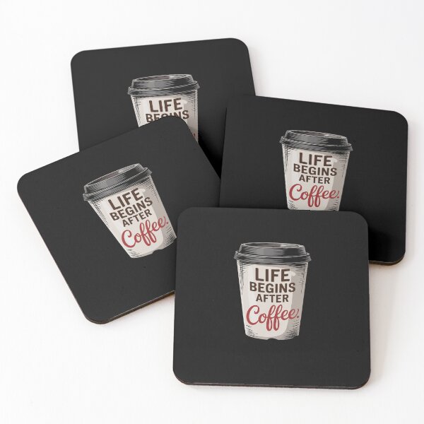 Item preview, Life begins after Coffee designed and sold by MythWoot.