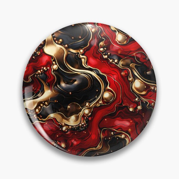 Item preview, Ruby Noir Gold Marble designed and sold by Kaleidoscope Print.