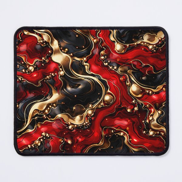 Item preview, Ruby Noir Gold Marble designed and sold by Kaleidoscope Print.