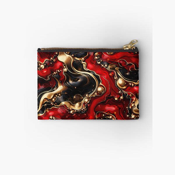 Item preview, Ruby Noir Gold Marble designed and sold by Kaleidoscope Print.