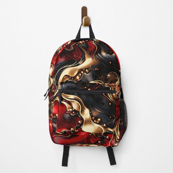 Item preview, Ruby Noir Gold Marble designed and sold by Kaleidoscope Print.