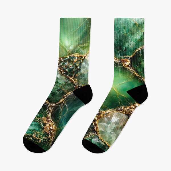 Item preview, Emerald Vein Gold Mosaic designed and sold by Kaleidoscope Print.