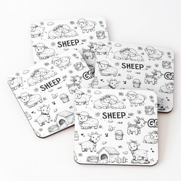 Item preview, Sheep Goat doodle Creation designed and sold by NativeGraffix.