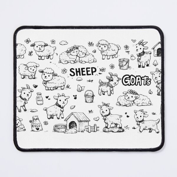 Item preview, Sheep Goat doodle Creation designed and sold by NativeGraffix.