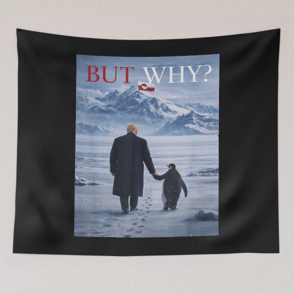 Item preview, But Why PenguinTrump Trendy Nihilist Penguin Mountain designed and sold by redderkunziee.