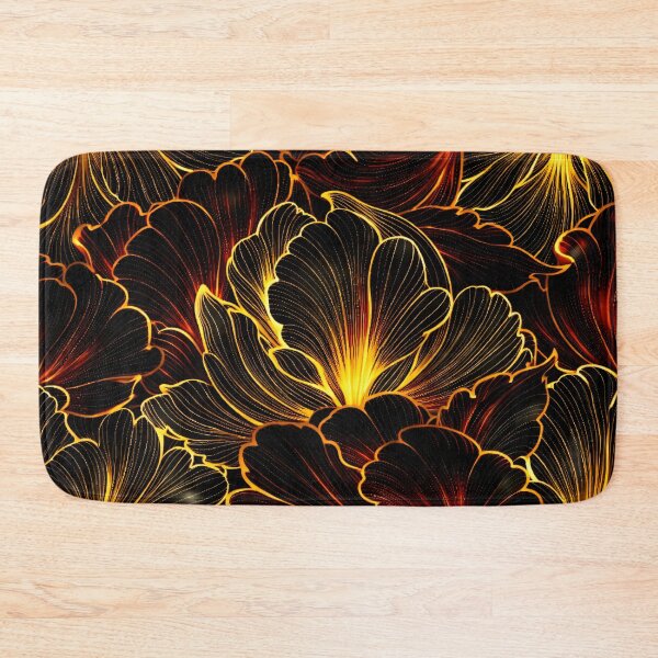 Item preview, Golden Ember Bloom designed and sold by Kaleidoscope Print.