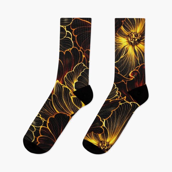 Item preview, Golden Ember Bloom designed and sold by Kaleidoscope Print.