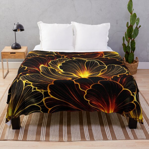 Item preview, Golden Ember Bloom designed and sold by Kaleidoscope Print.