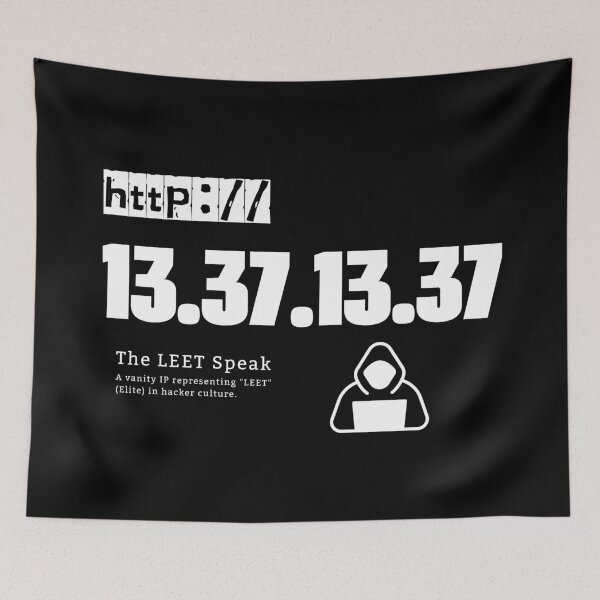 Item preview, Ip Address: 13.37.13.37 (The LEET Speak) designed and sold by S9View.