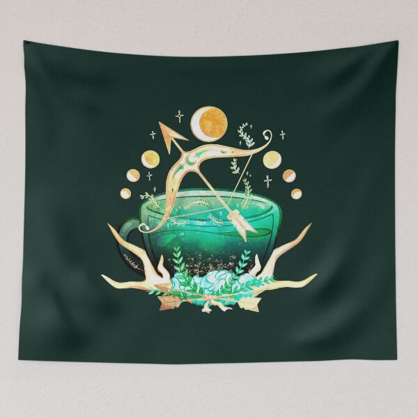 Item preview, Greek Mythology Teacup: Goddess of the Moon and the Hunt, Artemis designed and sold by heysoleilart.