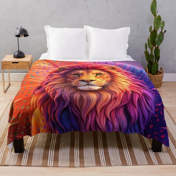 Item preview, Colorful Lion Spiritual Artwork designed and sold by Trove Designs.