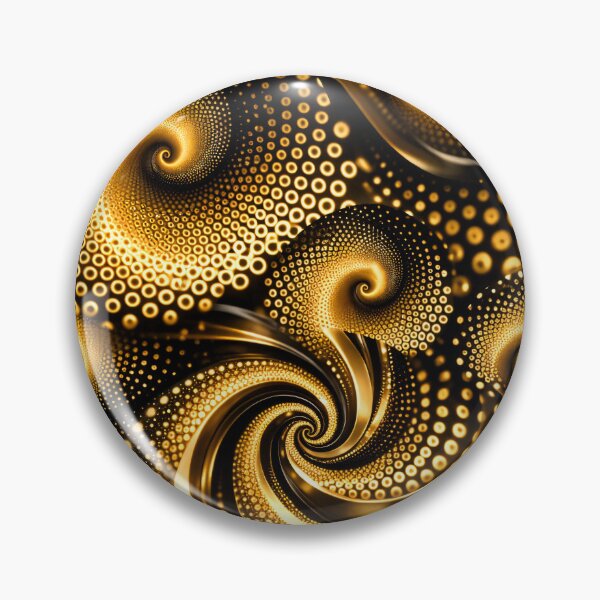 Item preview, Golden Dot Vortex designed and sold by Kaleidoscope Print.