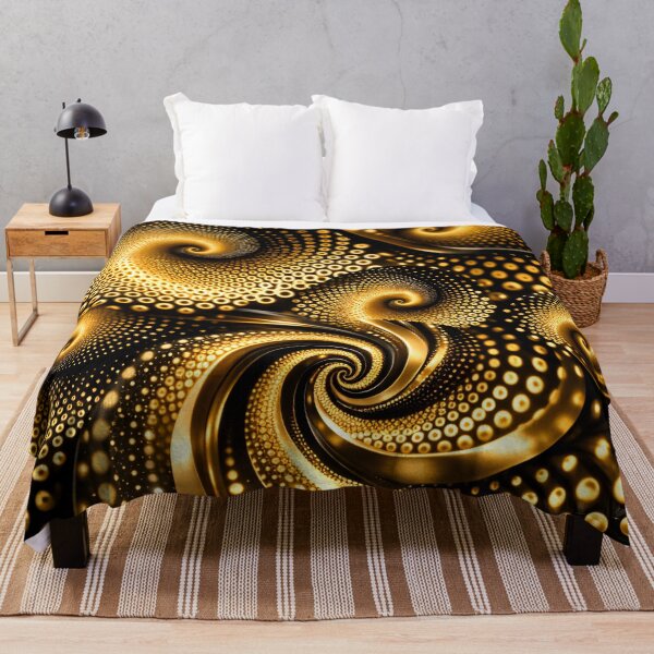Item preview, Golden Dot Vortex designed and sold by Kaleidoscope Print.