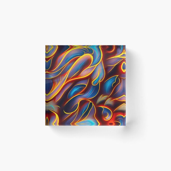 Item preview, Abstract Swirl Flame Blue Red Design designed and sold by EyeLuminous.