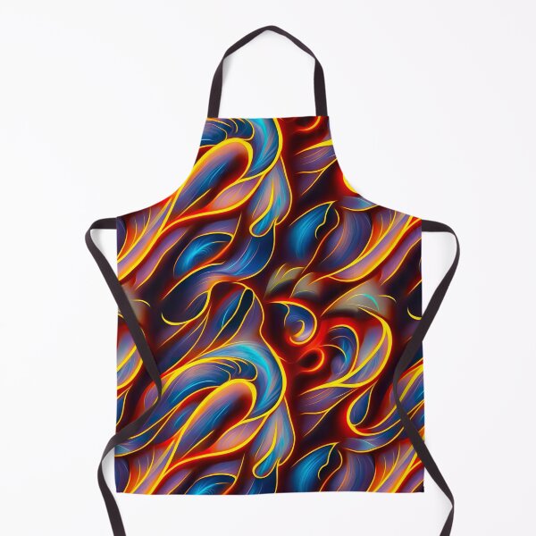 Item preview, Abstract Swirl Flame Blue Red Design designed and sold by EyeLuminous.
