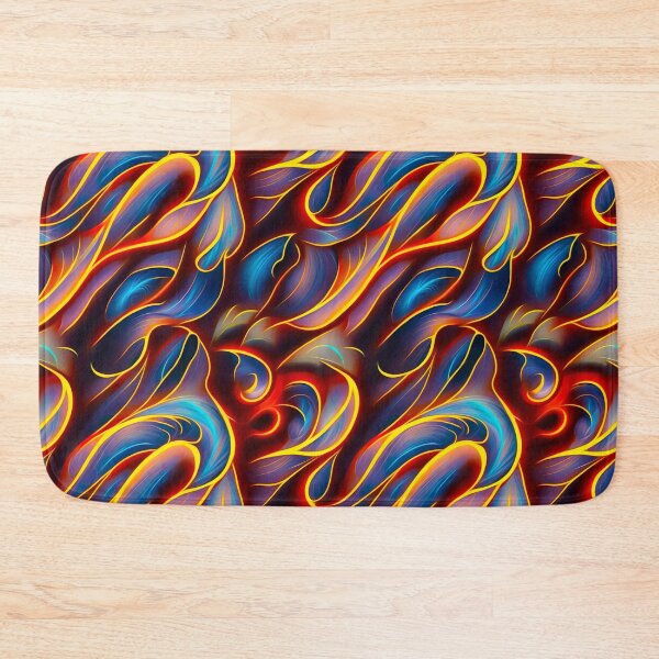 Item preview, Abstract Swirl Flame Blue Red Design designed and sold by EyeLuminous.