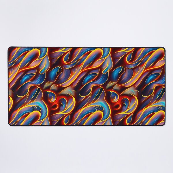 Item preview, Abstract Swirl Flame Blue Red Design designed and sold by EyeLuminous.