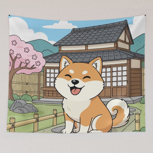 Item preview, Shiba in Japan designed and sold by TheMoonDesign&Art.