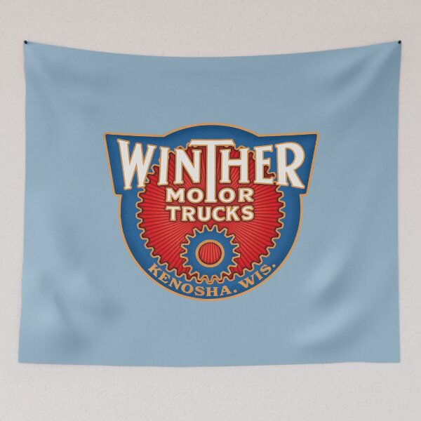 Artikelvorschau, Winter Motor Trucks Oldtimer-Logo entworfen und verkauft von Hahnel Studio.