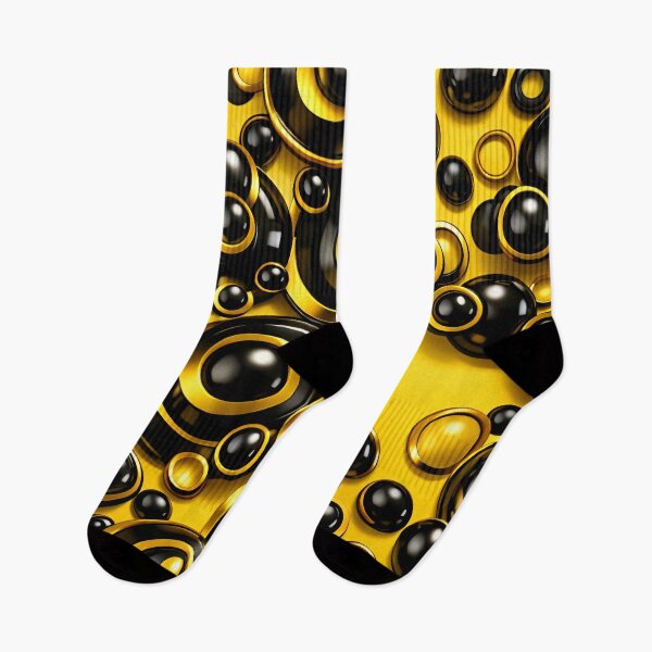 Item preview, Black Gold Orbs designed and sold by Kaleidoscope Print.