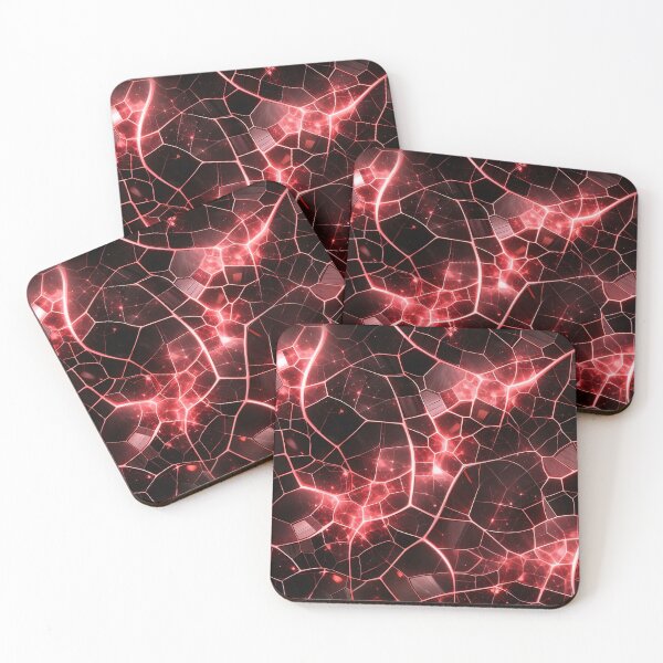 Item preview, Crimson Neon Mosaic designed and sold by Kaleidoscope Print.