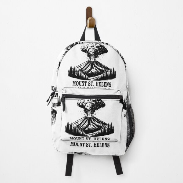 Item preview, Mount St. Helens Volcano Silhouette – Minimal Black & White Eruption Art designed and sold by Globalcitytees.