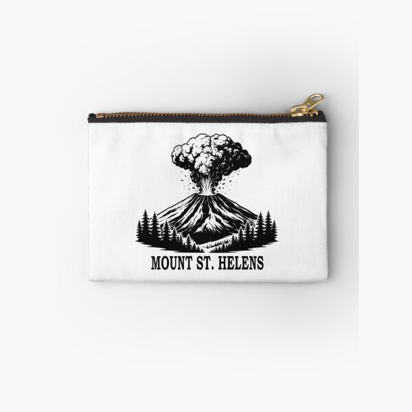 Item preview, Mount St. Helens Volcano Silhouette – Minimal Black & White Eruption Art designed and sold by Globalcitytees.
