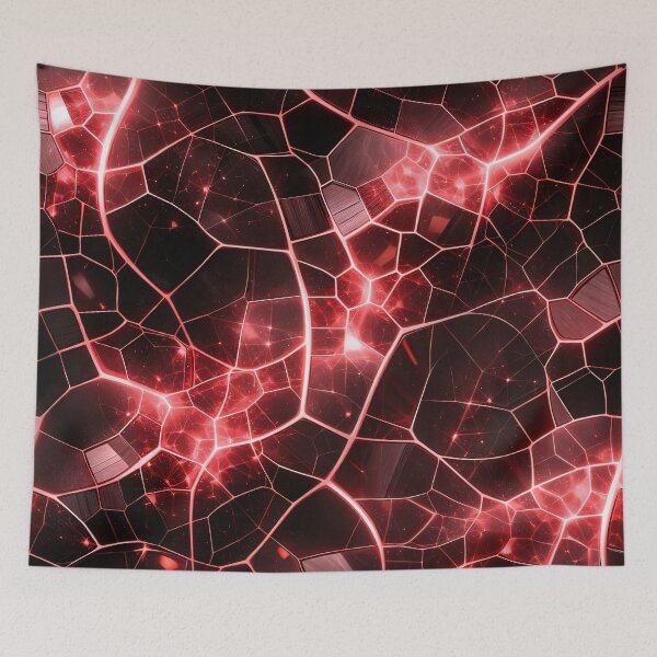 Item preview, Crimson Neon Mosaic designed and sold by Kaleidoscope Print.