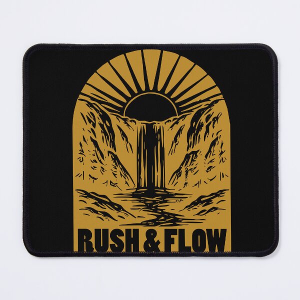 Item preview, Rush & Flow – Minimalist Waterfall Nature Illustration designed and sold by Ramkumar2025.