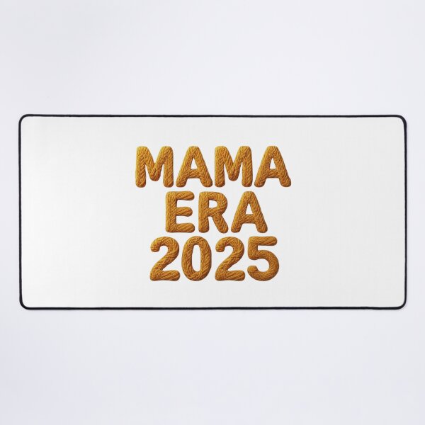 Item preview, Mama Era 2025 Knitted Typography – Cozy New Mom Aesthetic Design designed and sold by SinghDesignHub.