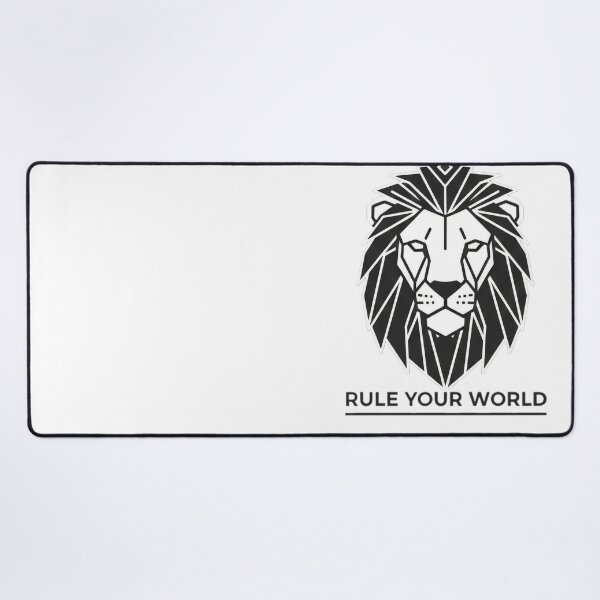 Item preview, Rule Your World Lion | Minimalist Geometric Power Art designed and sold by NovaGraphixUS.