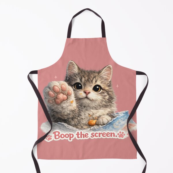 Item preview, Boop the Screen – Cute Cat Paw Meme Adorable Kitty Illustration designed and sold by ChubbyGoong.