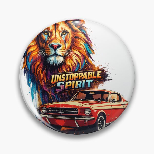 Item preview, UNSTOPPABLE SPIRIT – Lion x Mustang Fusion Art designed and sold by OSAMA MO.