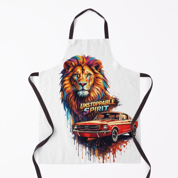 Item preview, UNSTOPPABLE SPIRIT – Lion x Mustang Fusion Art designed and sold by OSAMA MO.