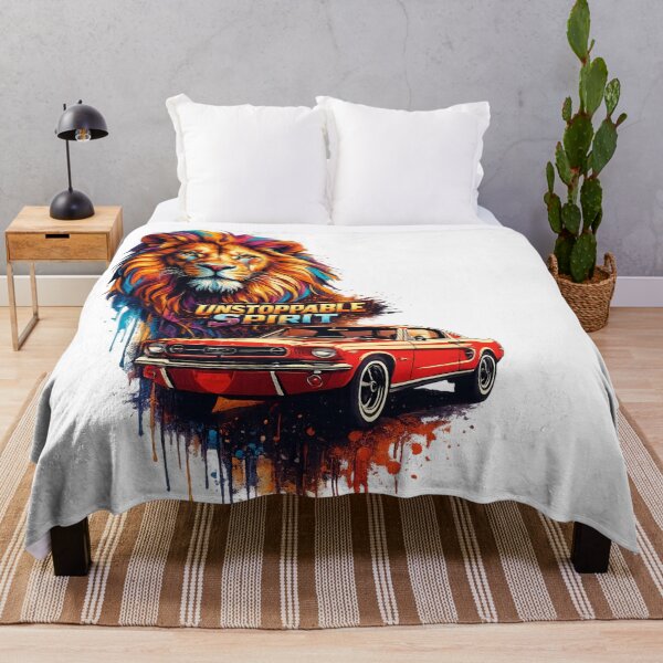 Item preview, UNSTOPPABLE SPIRIT – Lion x Mustang Fusion Art designed and sold by OSAMA MO.