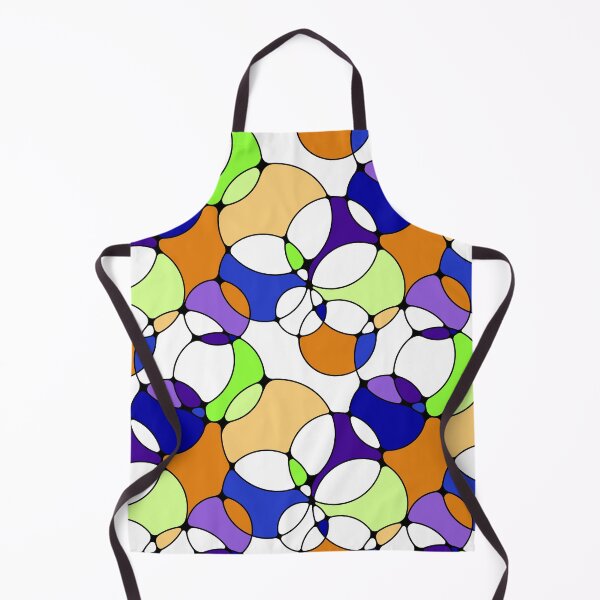 Item preview, Neurographic Joy Abstract Overlapping Shapes Orange Blue Purple Green designed and sold by thecolorbirdie.