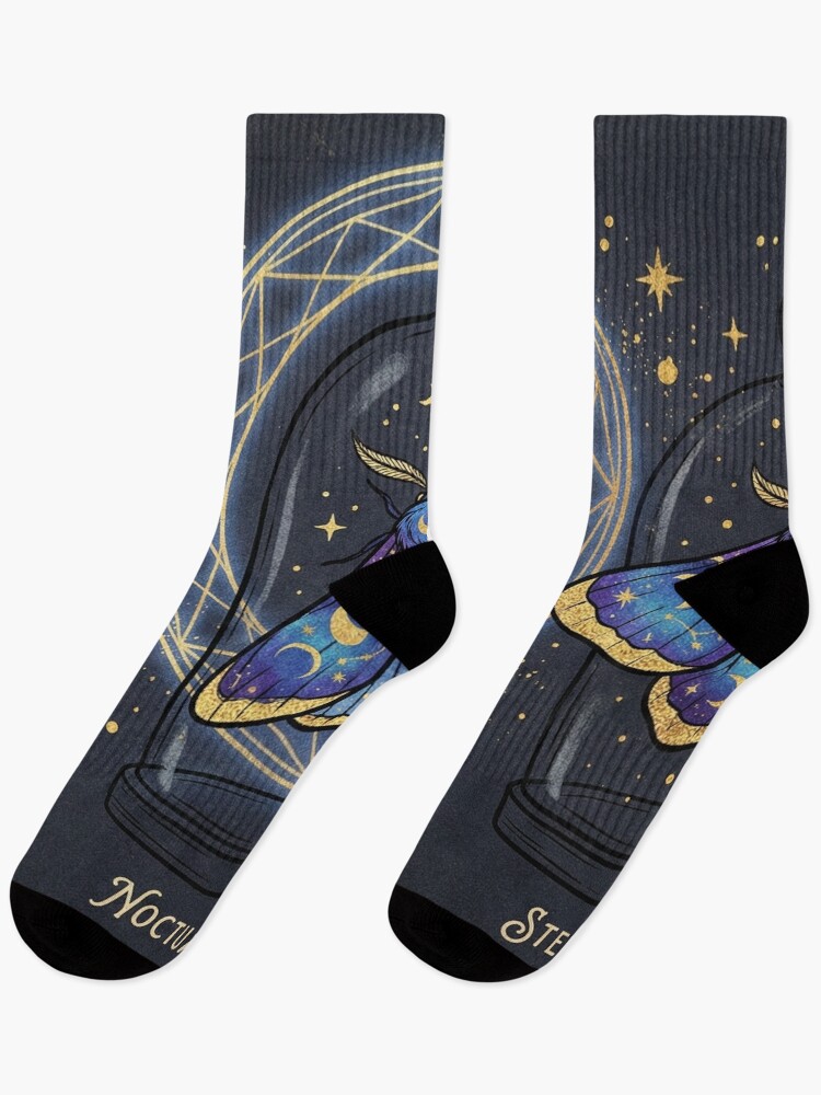 Thumbnail 1 of 5, Socks, Celestial Moth Collection designed and sold by deadlock41.