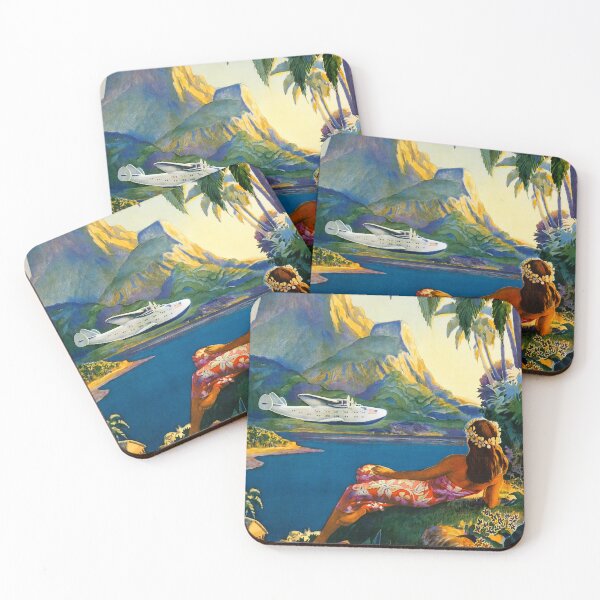 Item preview, South Sea Isles - Vintage Restored Travel Posters designed and sold by -Koleidescope.