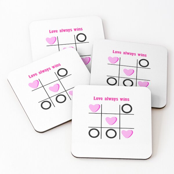 Item preview, Love Always Wins Tic Tac Toe Candy Heart - Valentine's Day designed and sold by BernArts.