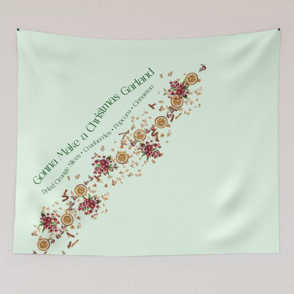 Item preview, Gonna Make a Christmas Garland Christmas designed and sold by Sachie's Studio.