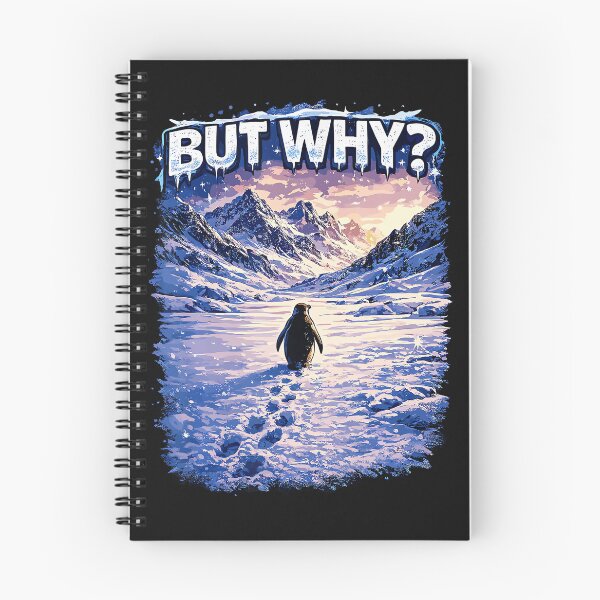 Item preview, ButWhy Lonely Penguin Walking Toward Snow Mountains Hiking designed and sold by tulinorampyc.