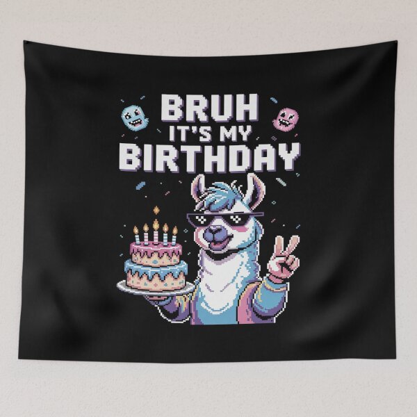 Item preview, Bruh Its My Birthday Llama Pinata Boy Girl Family Party Bday 11 designed and sold by AquaKiev.