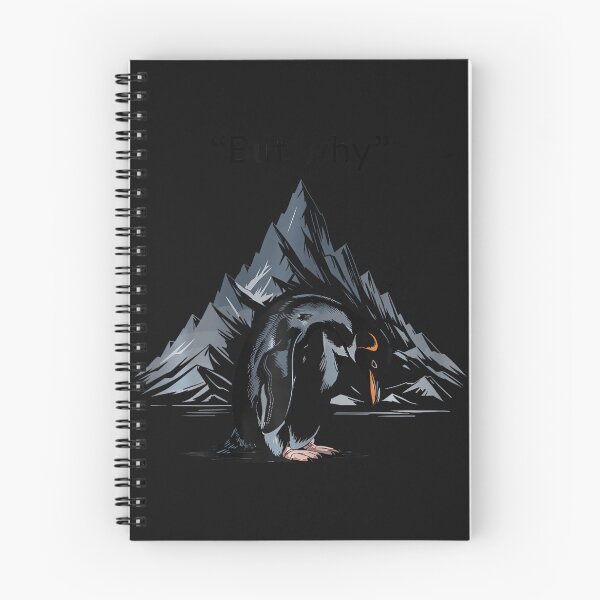 Item preview, ButWhy Lonely Penguin Walking Toward Snow Mountains Hiking designed and sold by tulinorampyc.