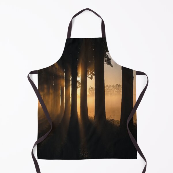 Item preview, Sunbeams through the fog – Mystical forest at sunrise designed and sold by Mauswohn.